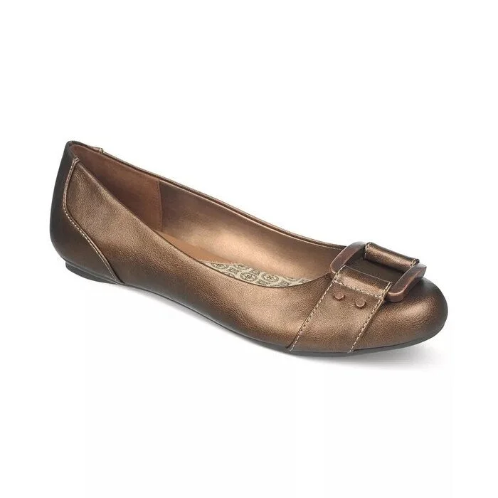 Dr. Scholl's Women's Frankie Flats Shoes Brown Size 6.5W - 6.5 W