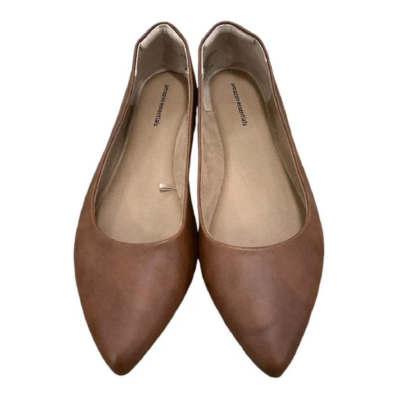 Shoes Flats By Amazon Essentials In Brown, Size: 11