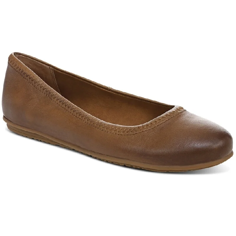 Zodiac Women's Sonia Leather Flat Brown Size 6 M - 6 M