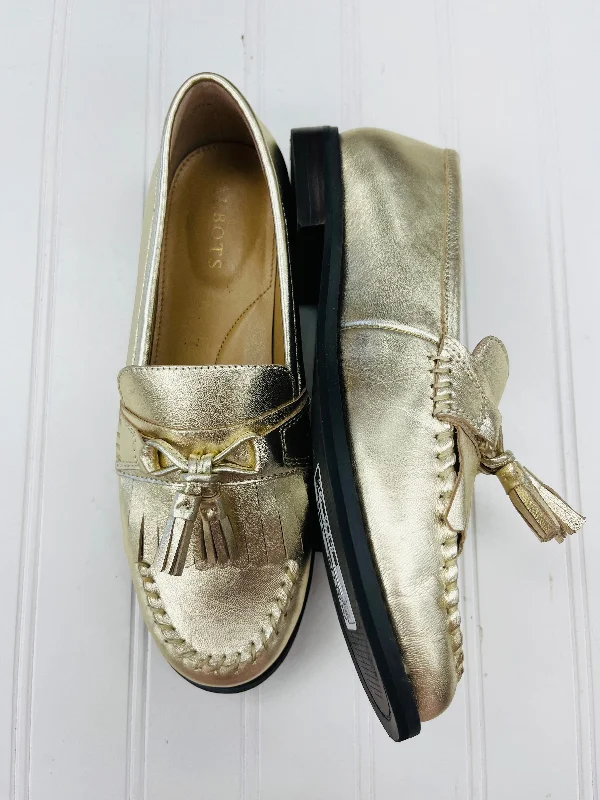 Shoes Flats By Talbots In Gold, Size: 6.5