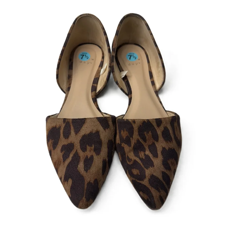 Shoes Flats By A New Day In Animal Print, Size: 7.5