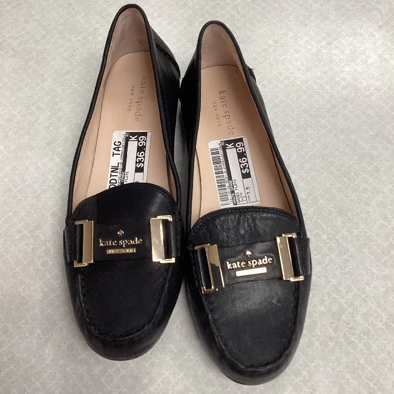 Shoes Flats By Kate Spade In Black, Size: 7.5