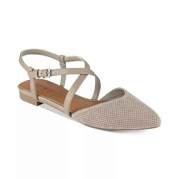 Indigo Rd. Women's Genetic Point-Toe Flats Med Beige Size 6.5 M - 6.5 M