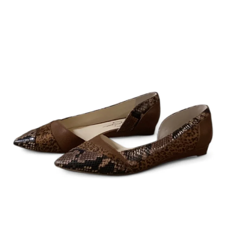 Shoes Flats By Jessica Simpson In Animal Print, Size: 7.5