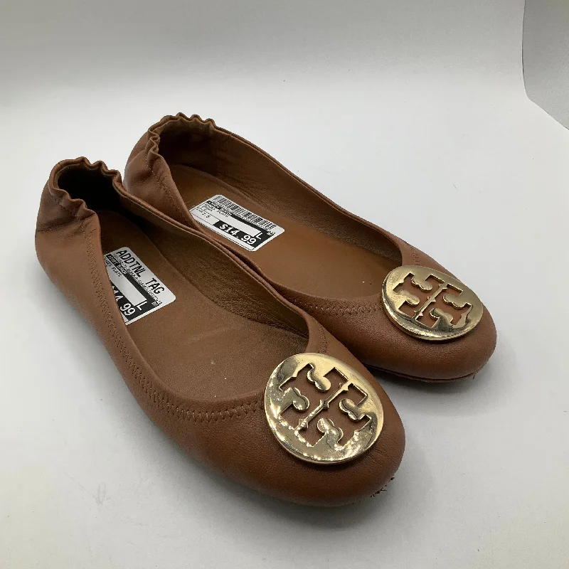 Shoes Flats By Tory Burch In Brown, Size: 7.5