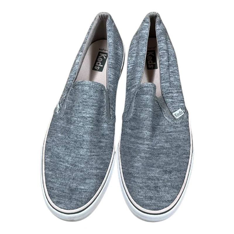 Shoes Flats By Keds In Grey, Size: 9.5