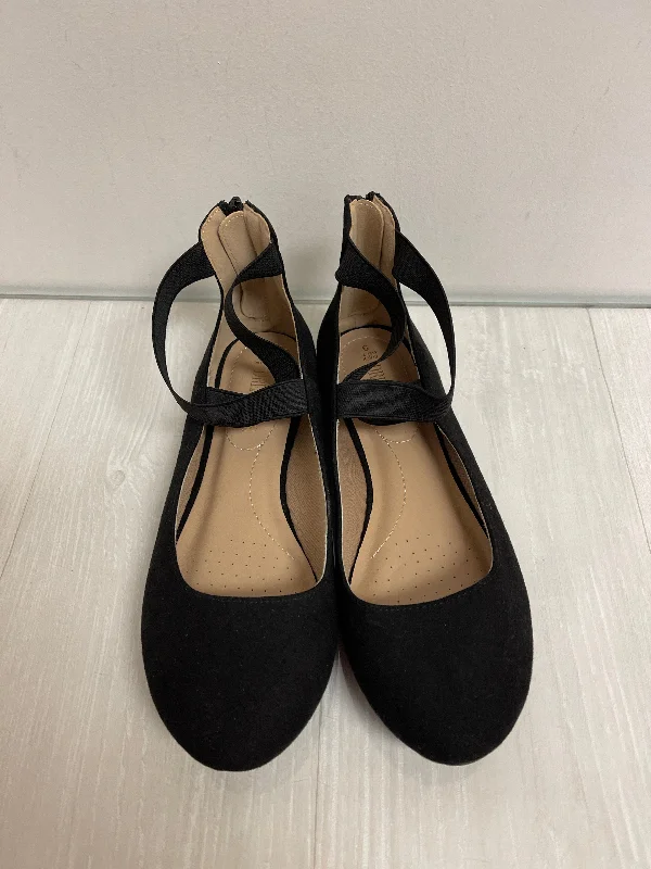 Shoes Flats By Clothes Mentor In Black, Size: 9