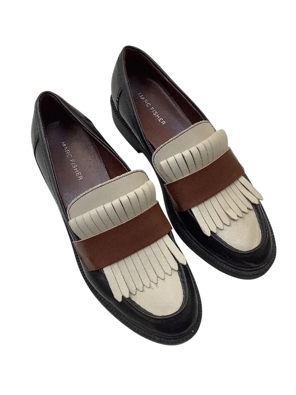 Shoes Flats By Marc Fisher In Black & Tan, Size: 9