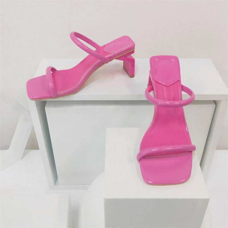 Harriet Solid Open Toe Sandal