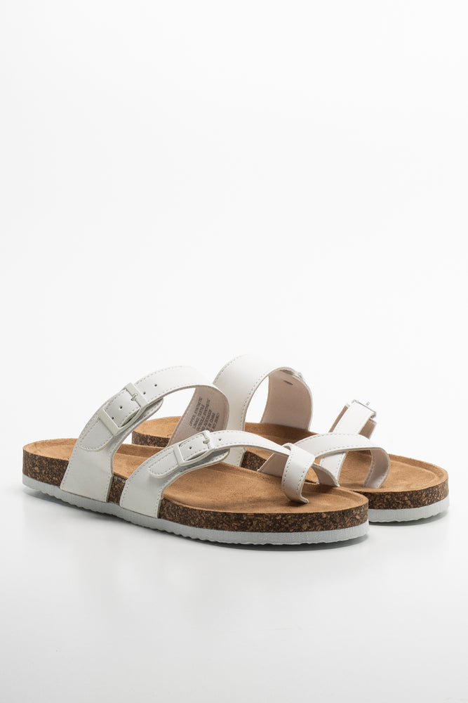 Toe Post Sandal White