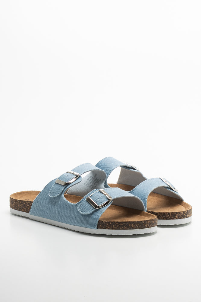 Double Strap Sandal Blue