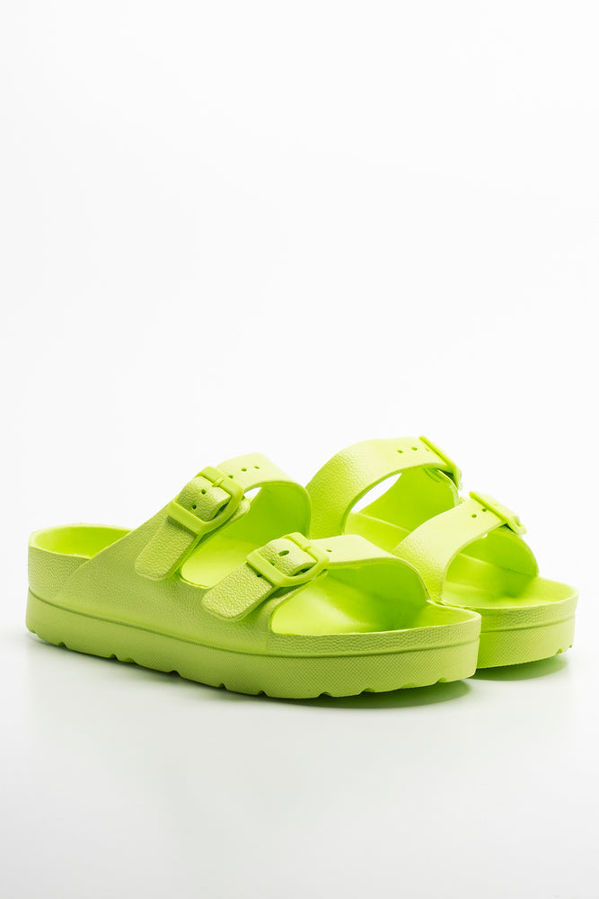 Buckle Sandal Lime