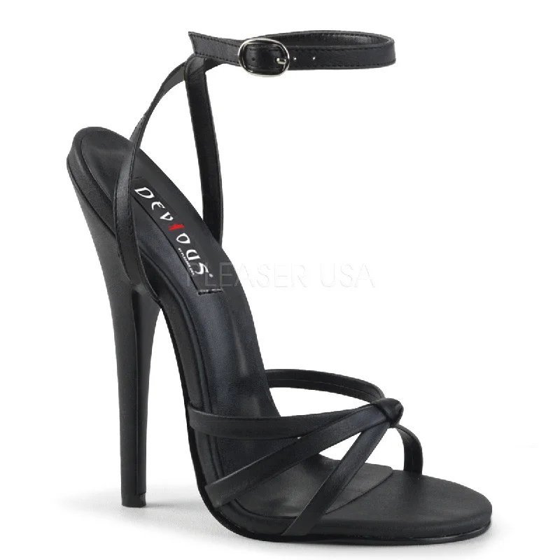 6" Heel DOMINA-108 Black Pu