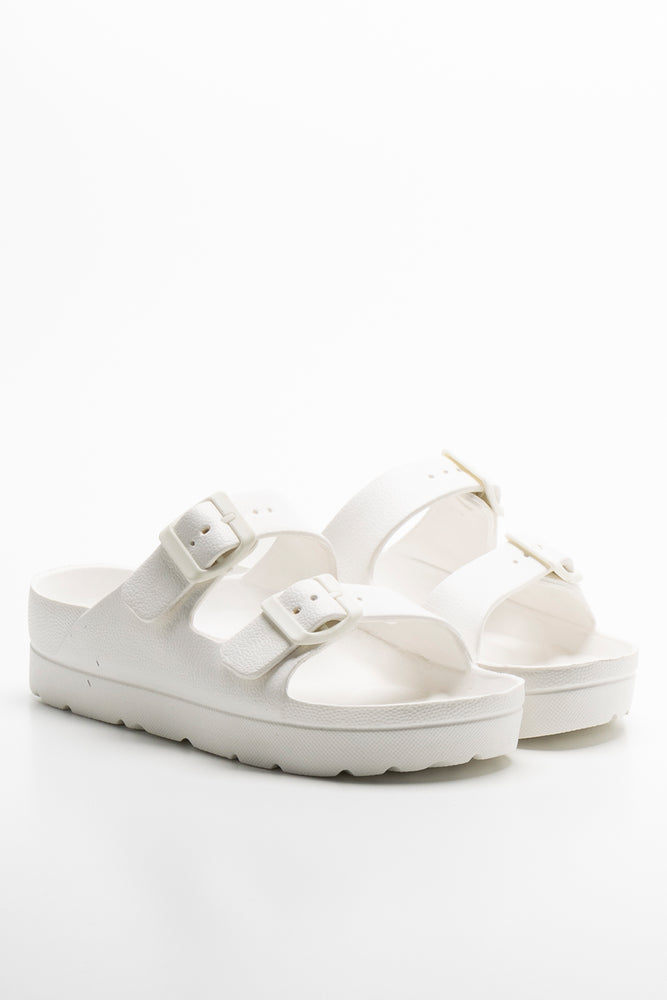 Buckle Sandal White