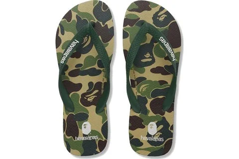 A Bathing Ape Havaianas Green Camo