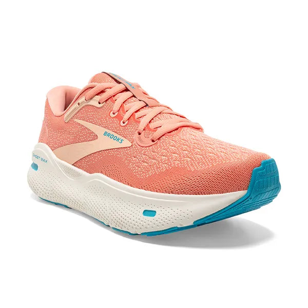 Brooks Women's Ghost Max Running Shoe - Papaya/Apricot/Blue 1203951B818