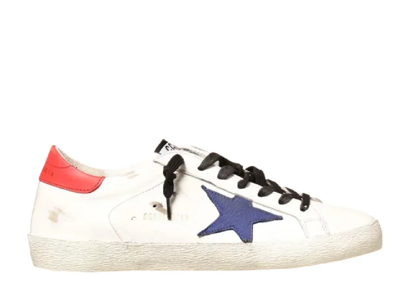 Golden Goose Superstar White Bluette Red