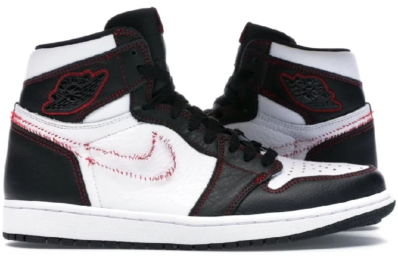 Jordan 1 Retro High Defiant White Black Gym Red