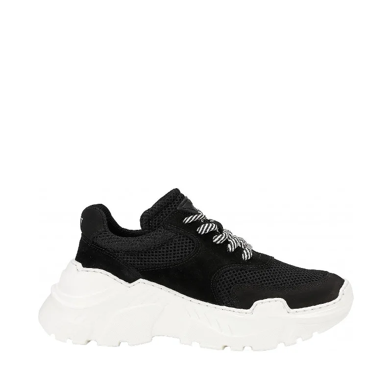 Sprint Mesh Black Chunky Sneakers