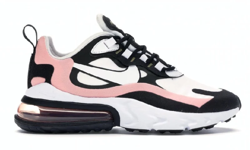 Nike Air Max 270 React Black White Bleached Coral (W)