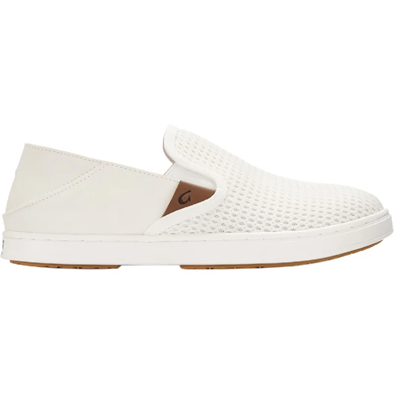 Olukai Women's Pehuea Mesh Slip On Shoe - Bright White/Bright White 20271-WBWB