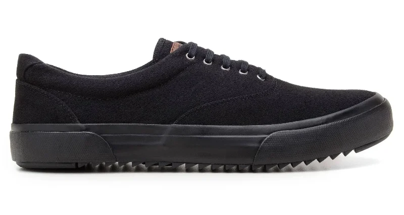 'Revenant' sneaker with vulcanised outsole by Brave Gentleman - black