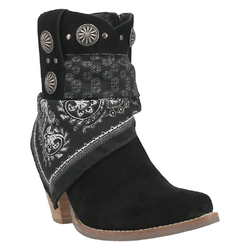 Black Suede Bandita Boots by Dingo