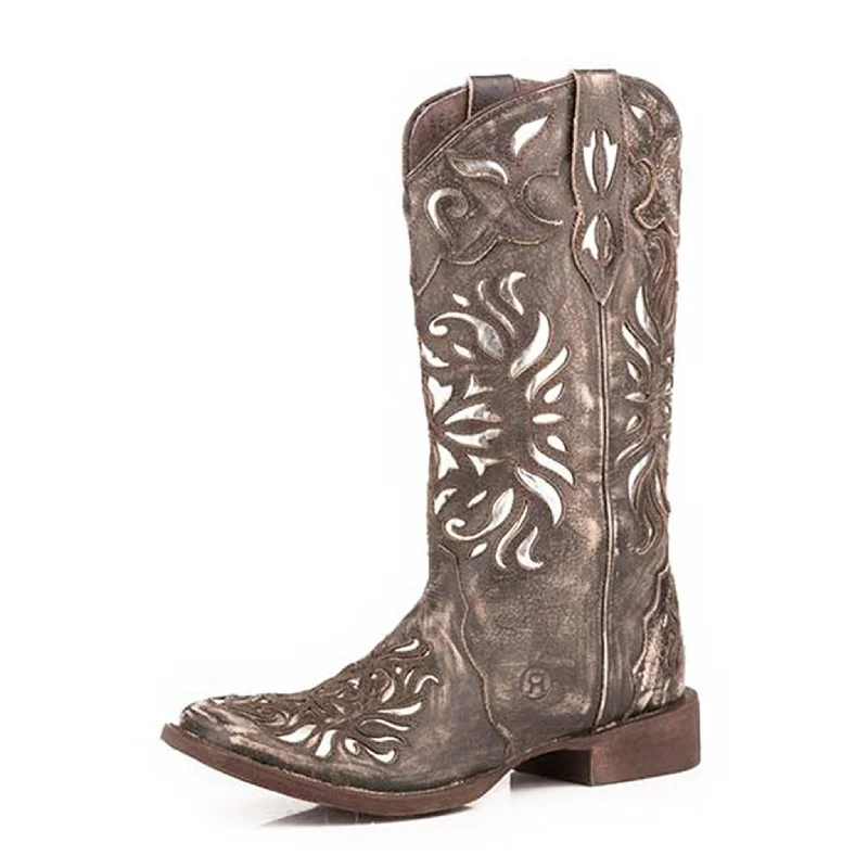 Roper Women's Brown Sand/Metallic Boots