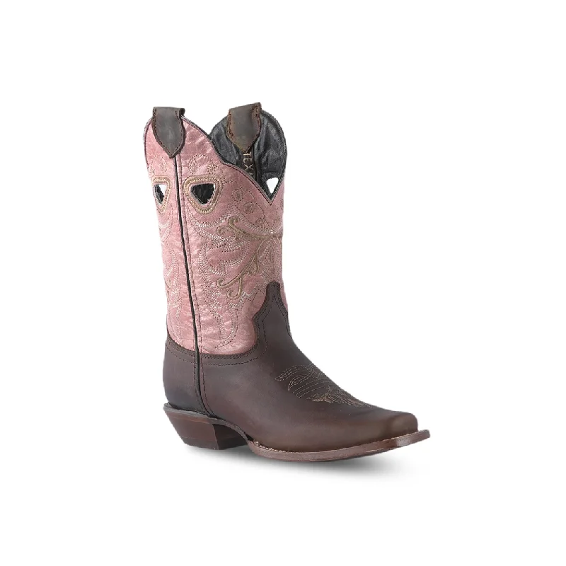 Texas Country Women's Western Boot Azkar Tan E316