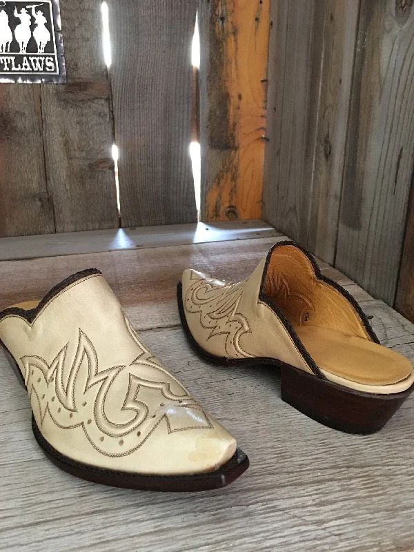 Natural Kangaroo  Design Tres Outlaws Mule 1706@