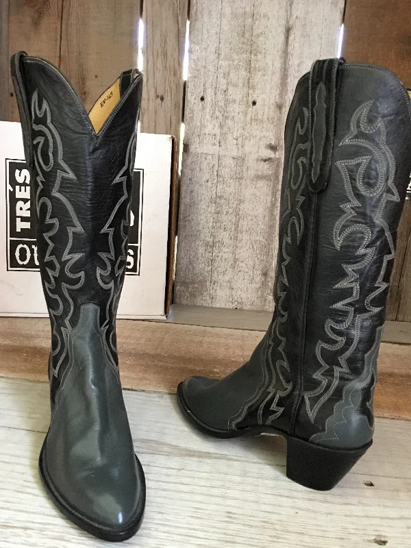 Kangaroo Black & Grey Tres Outlaws Boot 1107