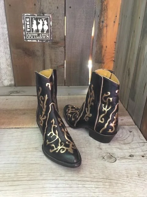 Kangaroo Copper Inlay  Zip Boot "2 Sweet Collection" 1663