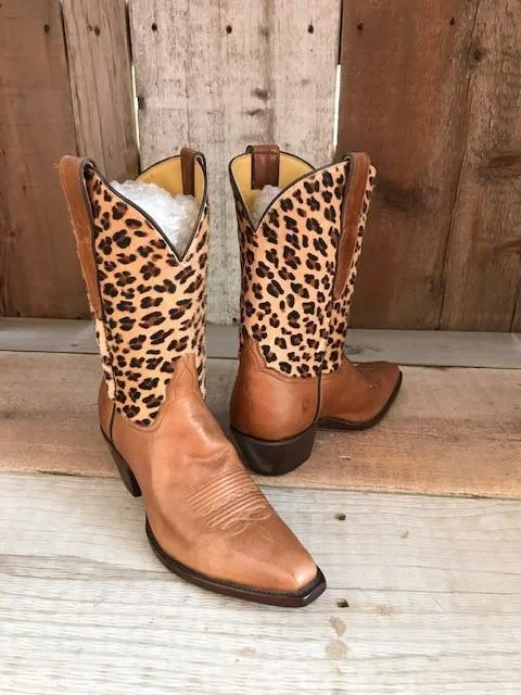 Kangaroo Hair On Leopard  Tres Outlaws Women's Classic Boot 2391@