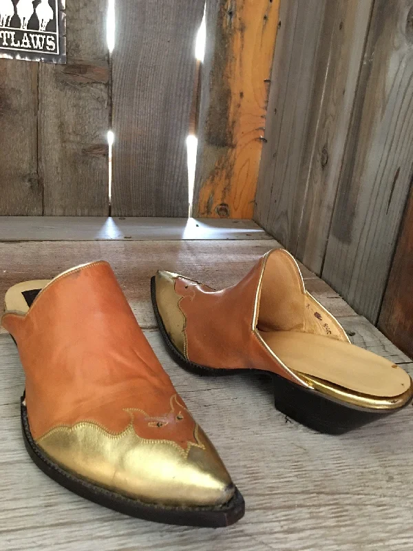 Kangaroo Gold Wing Tip Tres Outlaw Mule 1901@