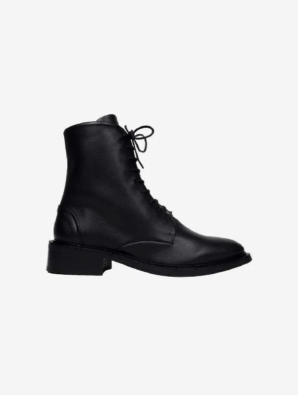 2pm Walk the City Vegan Leather Boots | Black