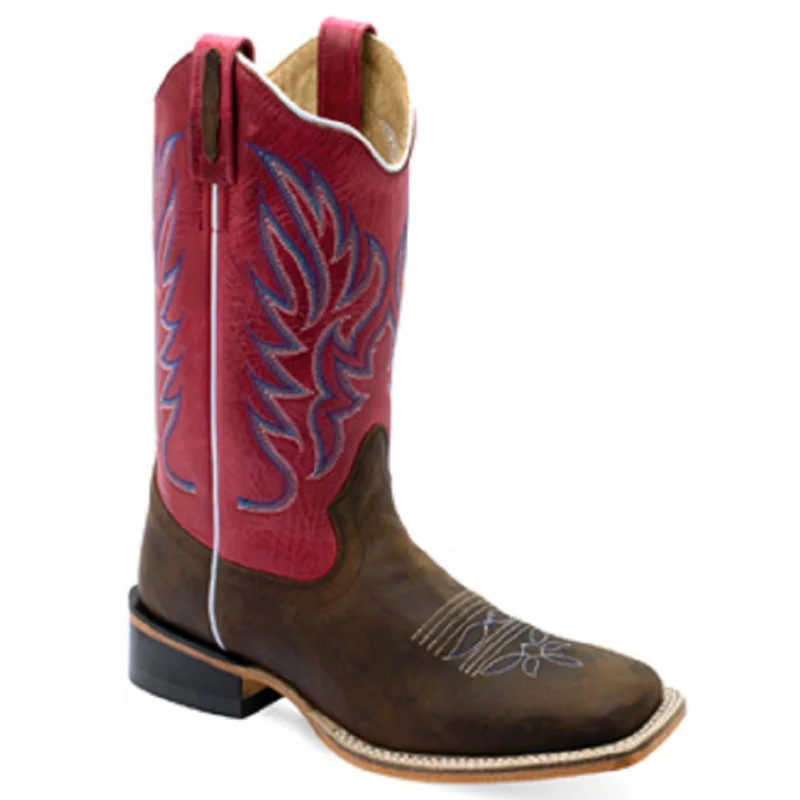 Ladies  Broad Square Toe Cowgirl Boots