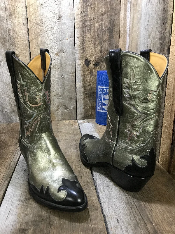 Metallic Green Calf Tres Outlaws Women's Classic Boot 1978