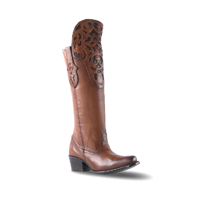 Platino Texas Country Womens Boot Peli Miel Brosh California