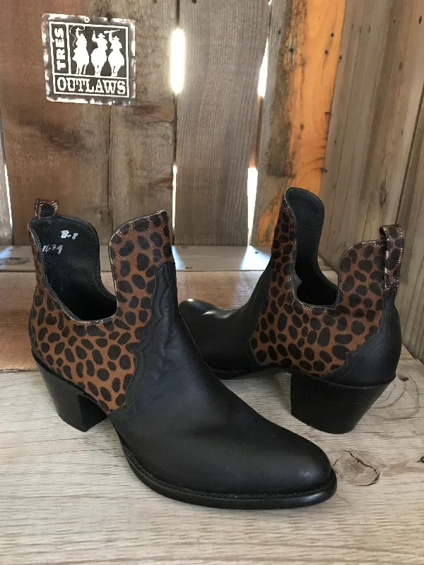 Leopard  Print Dipi Du Tres Outlaws Women's Mule Boot 1545