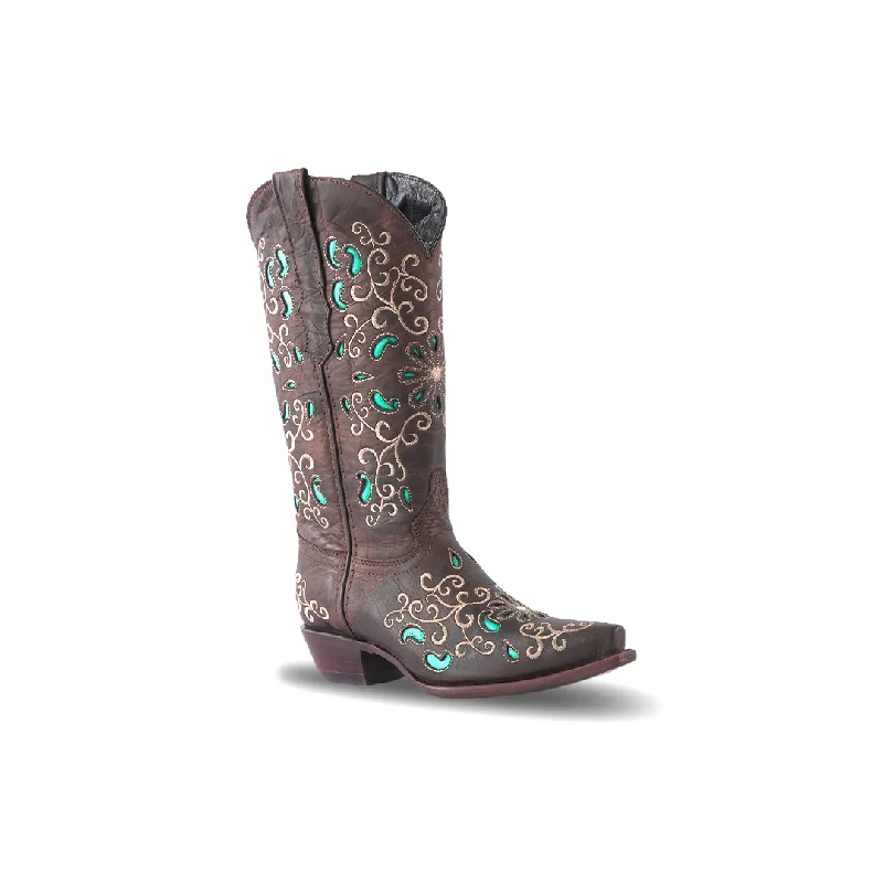 Texas Country Women's Western Boot Cedro Tabaco E314